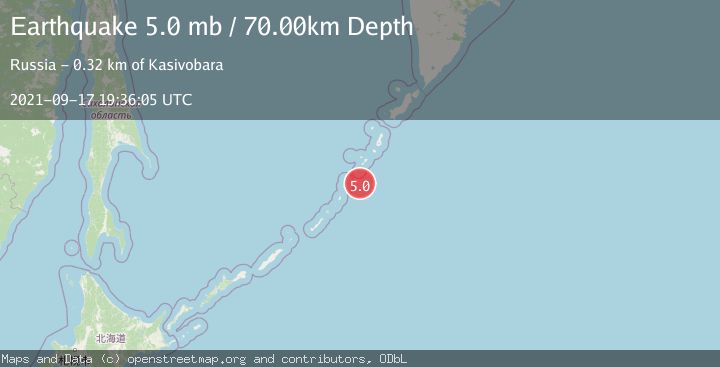 Map of KURIL ISLANDS