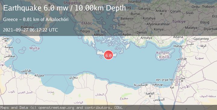Map of CRETE, GREECE