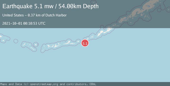 Map of FOX ISLANDS, ALEUTIAN ISLANDS