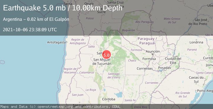 Map of SALTA, ARGENTINA