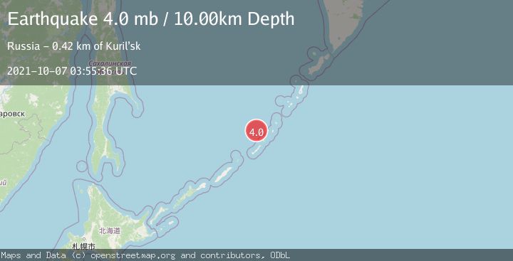 Map of KURIL ISLANDS