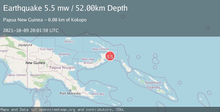 Map of NEW BRITAIN REGION, P.N.G.