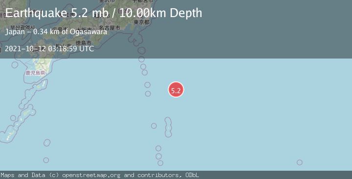 Map of IZU ISLANDS, JAPAN REGION
