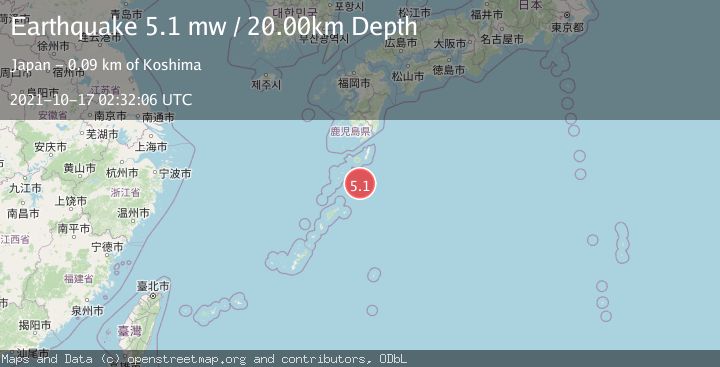 Map of RYUKYU ISLANDS, JAPAN