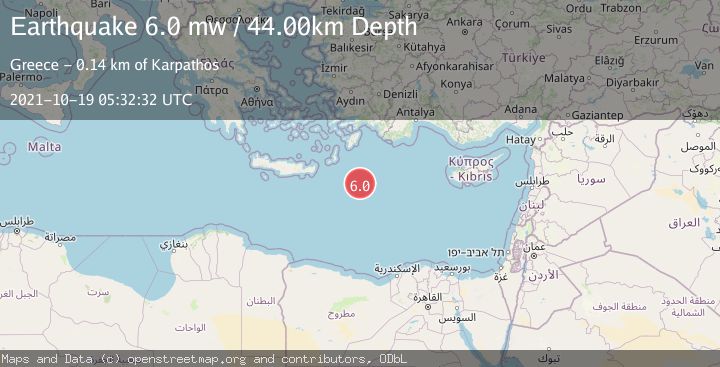 Map of EASTERN MEDITERRANEAN SEA