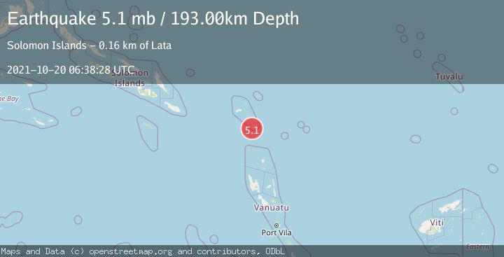 Map of SANTA CRUZ ISLANDS