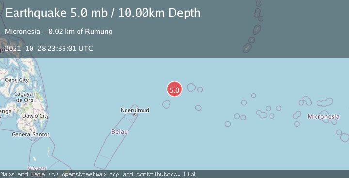 Map of STATE OF YAP, MICRONESIA
