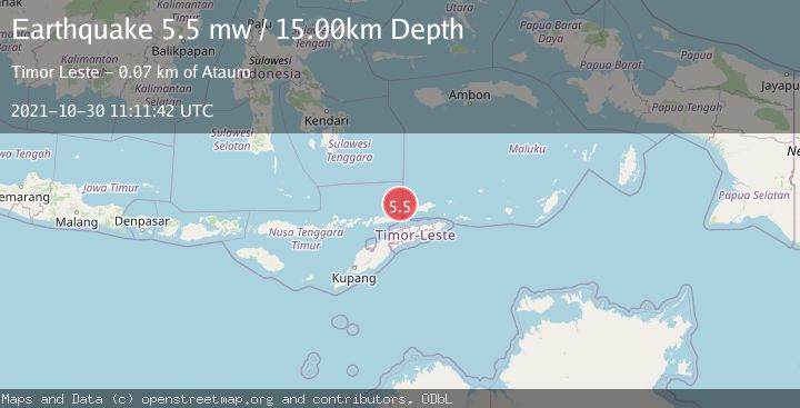 Map of KEPULAUAN BARAT DAYA, INDONESIA