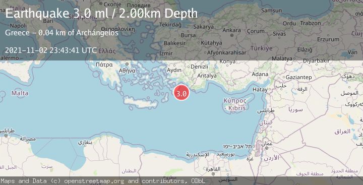 Map of EASTERN MEDITERRANEAN SEA