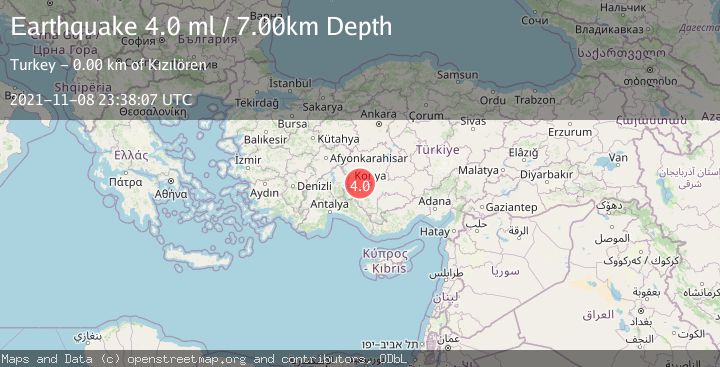 Map of CENTRAL TURKEY