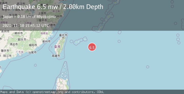Map of SOUTHEAST OF RYUKYU ISLANDS