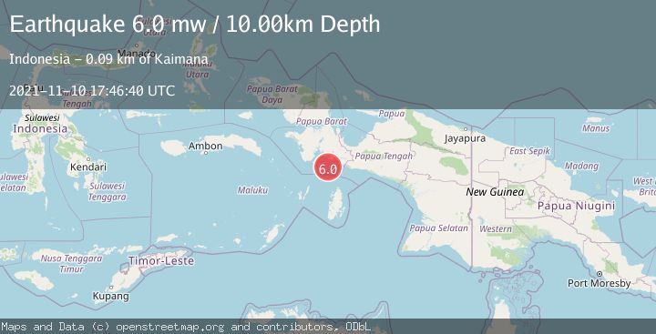 Map of NEAR S COAST OF PAPUA, INDONESIA