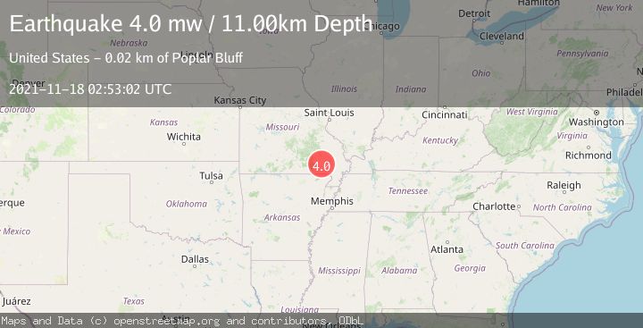 Map of SOUTHEASTERN MISSOURI