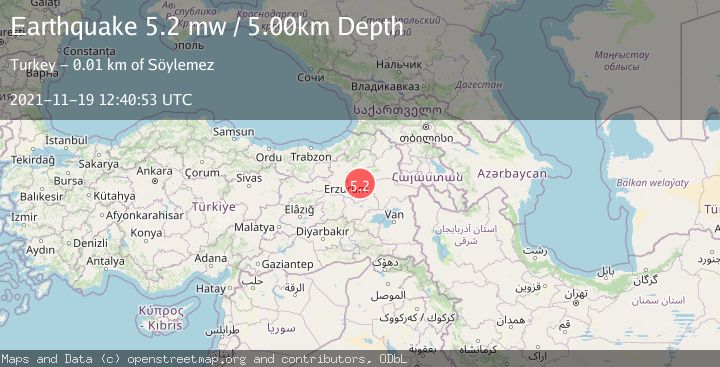 Map of EASTERN TURKEY