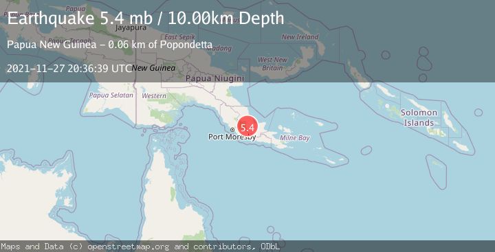 Map of EASTERN NEW GUINEA REG., P.N.G.