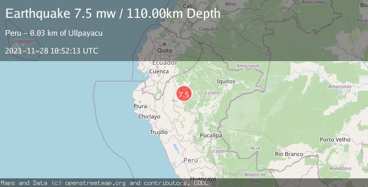 Map of NORTHERN PERU