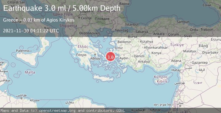 Map of DODECANESE ISLANDS, GREECE