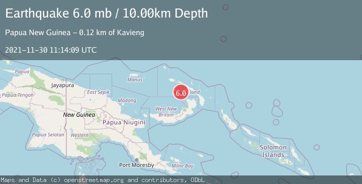 Map of NEW IRELAND REGION, P.N.G.