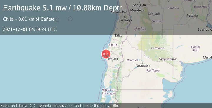 Map of BIO-BIO, CHILE