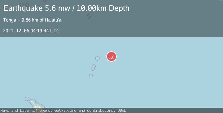 Map of KERMADEC ISLANDS REGION