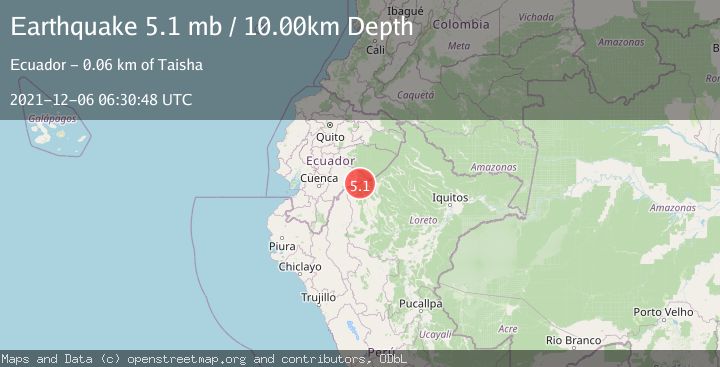Map of PERU-ECUADOR BORDER REGION