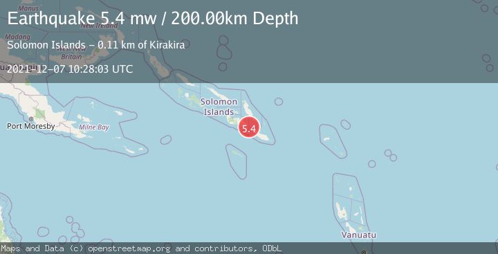 Map of SOLOMON ISLANDS