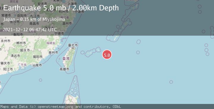 Map of RYUKYU ISLANDS, JAPAN