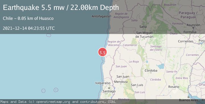 Map of OFFSHORE ATACAMA, CHILE