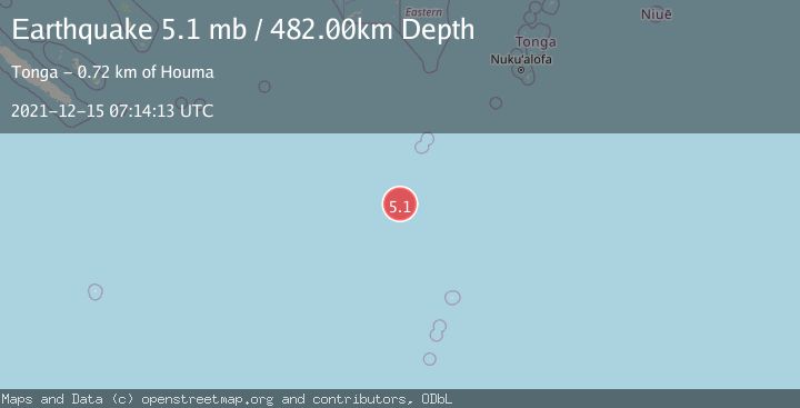 Map of SOUTH OF FIJI ISLANDS