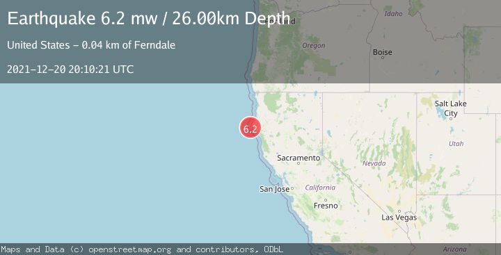 Map of OFFSHORE NORTHERN CALIFORNIA
