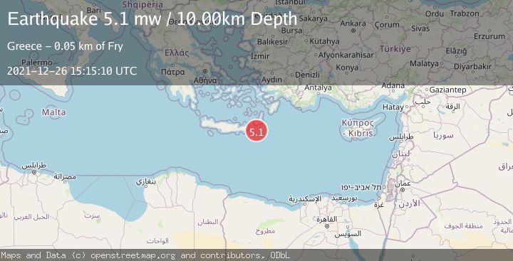 Map of CRETE, GREECE