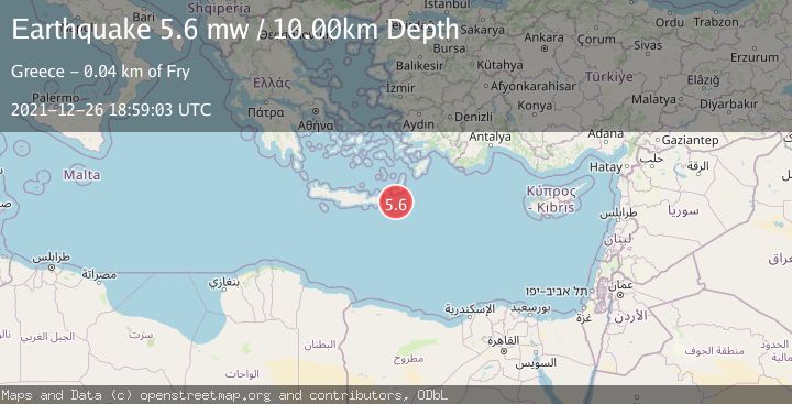 Map of CRETE, GREECE