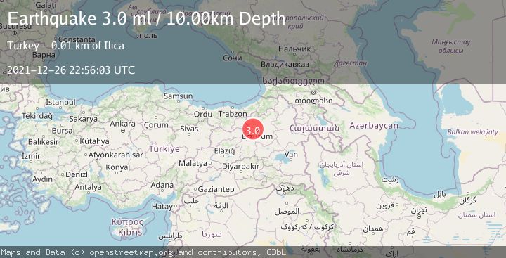 Map of EASTERN TURKEY