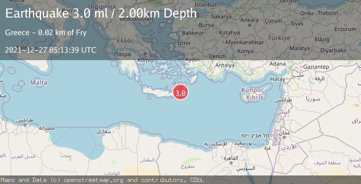Map of CRETE, GREECE