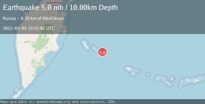 Map of KOMANDORSKIYE OSTROVA REGION