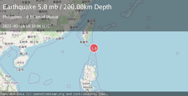 Map of TAIWAN REGION