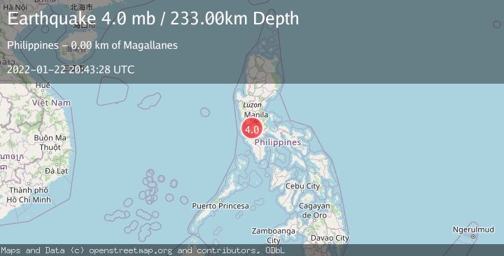 Map of LUZON, PHILIPPINES