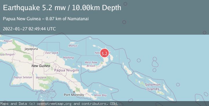 Map of NEW IRELAND REGION, P.N.G.