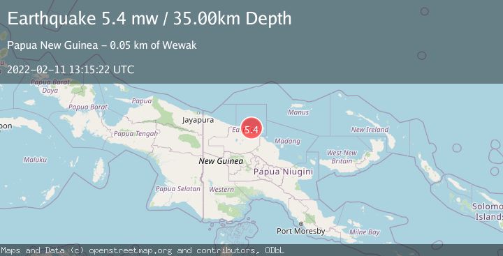 Map of NEAR N COAST OF NEW GUINEA, PNG.