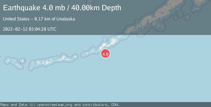 Map of FOX ISLANDS, ALEUTIAN ISLANDS