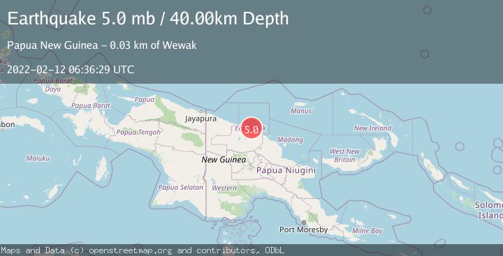 Map of NEAR N COAST OF NEW GUINEA, PNG.