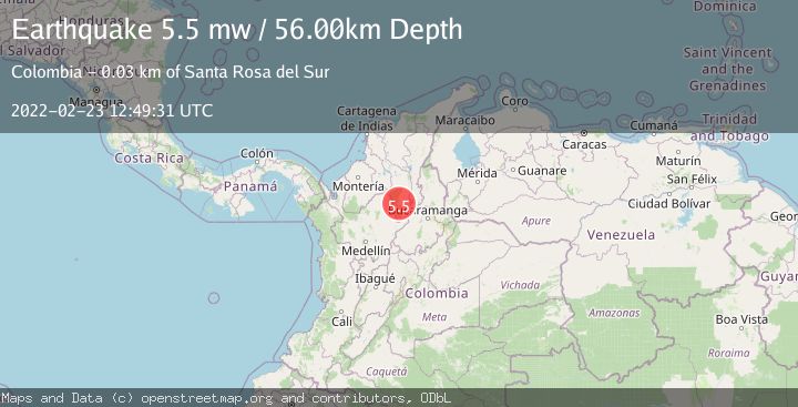 Map of NORTHERN COLOMBIA