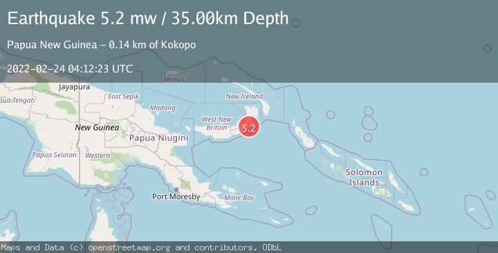 Map of NEW BRITAIN REGION, P.N.G.