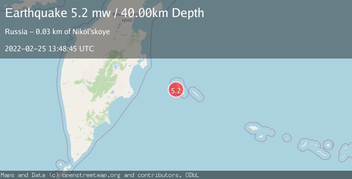 Map of KOMANDORSKIYE OSTROVA REGION