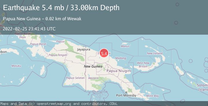 Map of NEAR N COAST OF NEW GUINEA, PNG.
