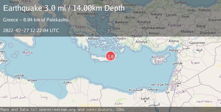 Map of CRETE, GREECE