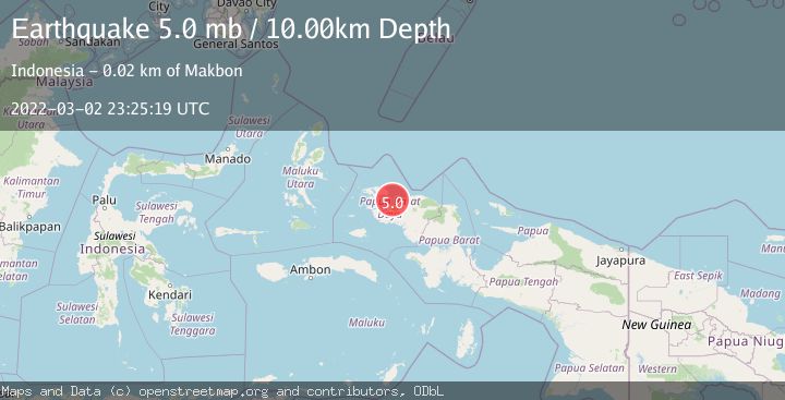Map of NEAR N COAST OF PAPUA, INDONESIA