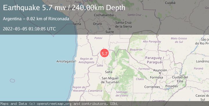 Map of JUJUY, ARGENTINA