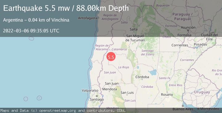 Map of LA RIOJA, ARGENTINA