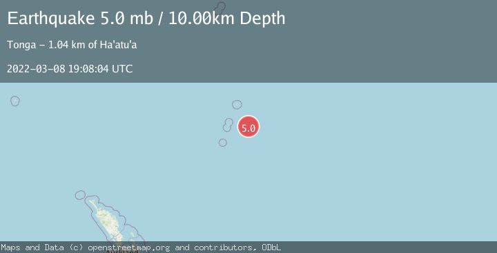 Map of KERMADEC ISLANDS, NEW ZEALAND